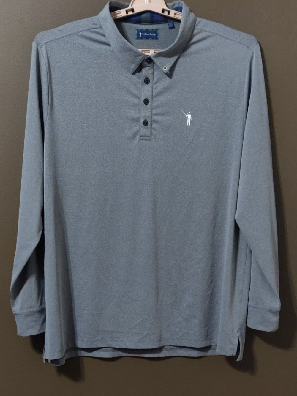William Murray Classic Golf Polo Grey Long Sleeve XXL